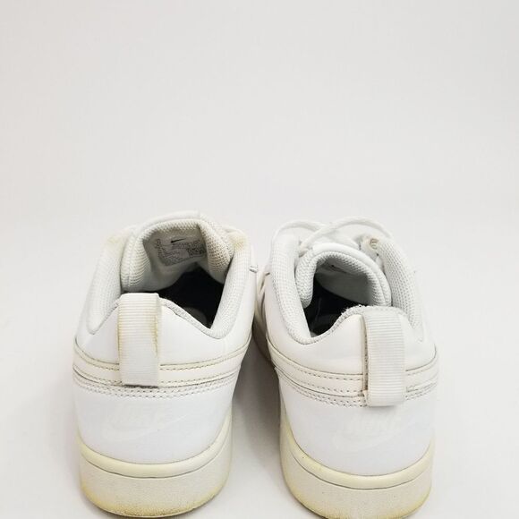 Nike Court Borough Low 2 Triple White Sneakers. Size: 7Y or Women's Size: 8.5 - Picture 8 of 10